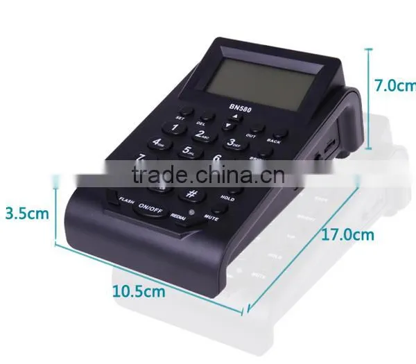 Professional Call Center Communication Dial Pad Headset Telephone With Rj11 Plug Cable photo-3