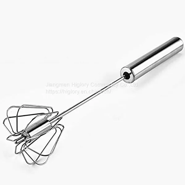 Stainless Steel Baking Tools Self Rotating Mixer Milk Whiskers Milk  Frother Egg Whisk for Kitchen Utilities photo-3