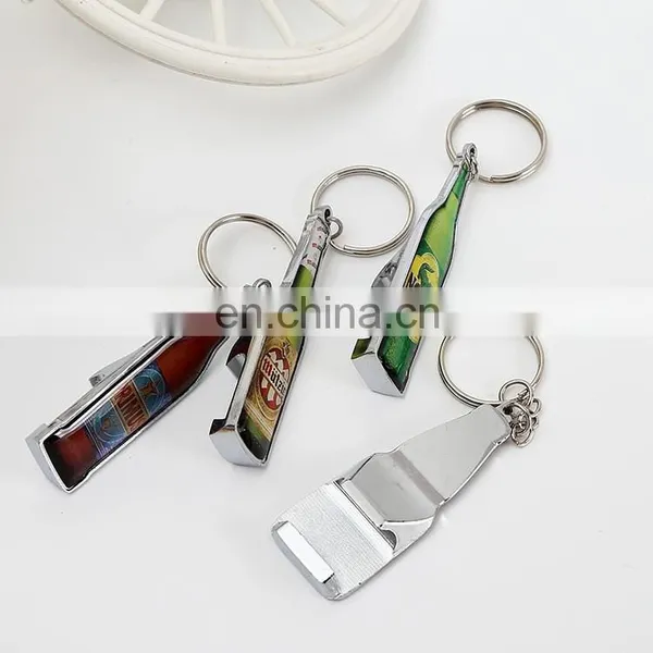 Customization Epoxy Metal Beer Bottle Opener With Keychain photo-4