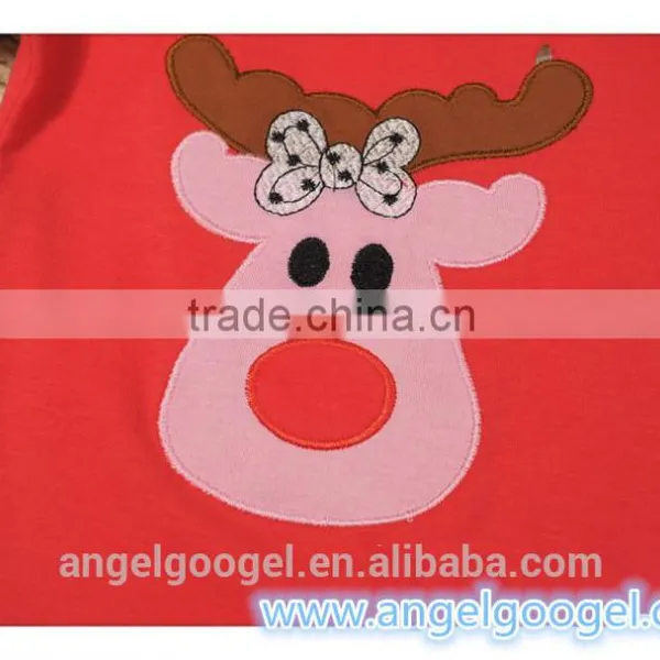 2015 New Arrival Infant Christmas Pijamas ,kids 100% Cotton Pyjamas ,animal Kids Red Deer Pajamas MY-IA0021 photo-2