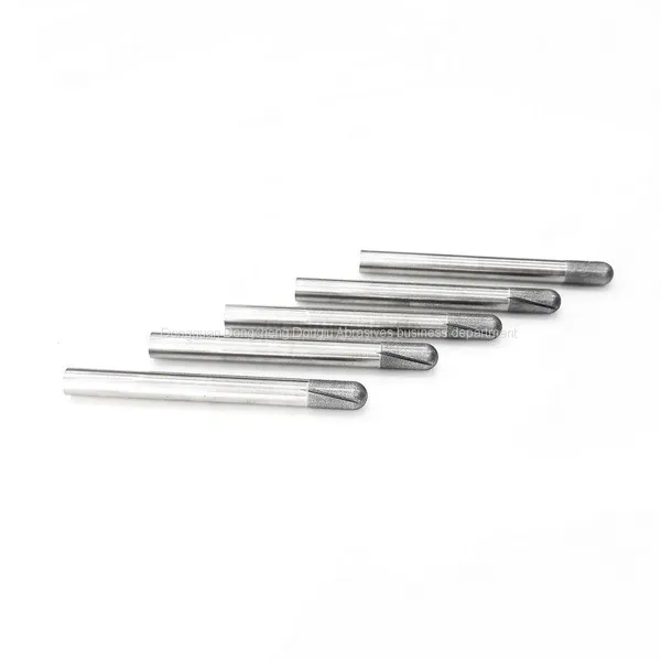 R4.7 Hemisphere Diamond Grinding Head Spiral Groove Design, Glass Fiber Drilling, Reaming and Trimming photo-5
