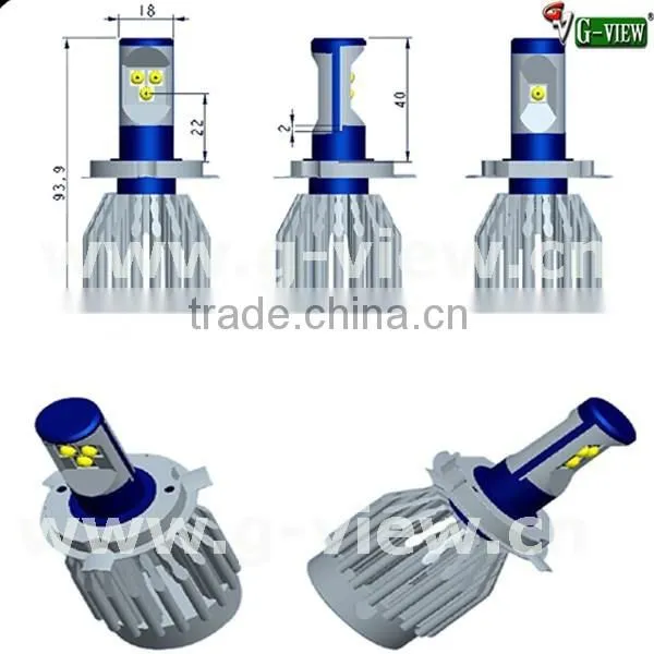2015 Superbright 3600lm Car Led Headlight, h4 h7 h8 H11 9005 9006 Led Auto Headlight photo-2
