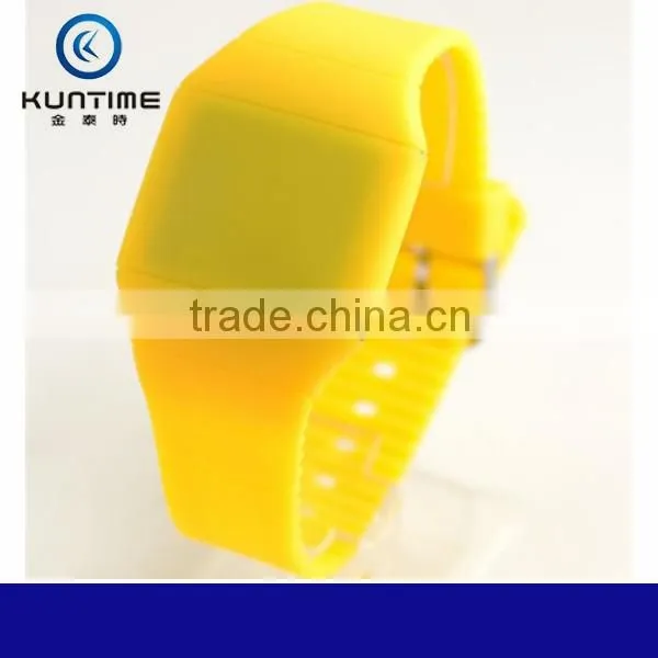 2015 Promotional Cheap Touch Screen Silicon Led Digital Watch photo-4