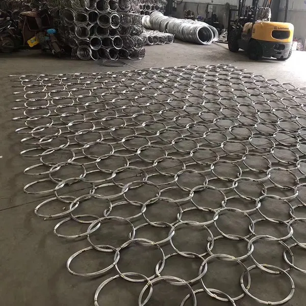 Factory Sale Steel Wire Ring Net for Mountain Landslide Prevention 500 to 8000 KJ Plain Weave Rope Mesh Custom Cutting Services photo-2