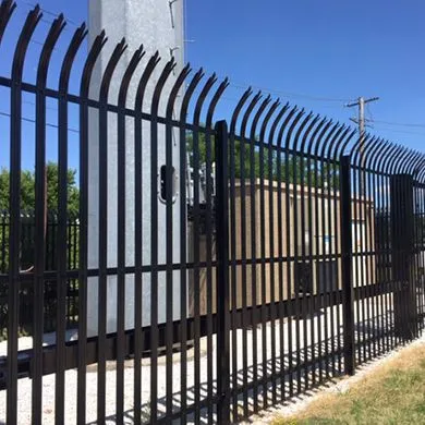 Customized Design Galvanized Steel Rods Wrought Iron Square Round Tube Boundary Wall Panel Cheap Home Garden Steel Fence Panel photo-3
