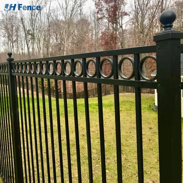 Decorative Wrought Iron Galvanized Steel Fence for Garden Safety and Ornament photo-2