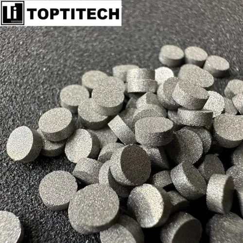 GR1 titanium porous getter for controlling the atmosphere inside the isostatic equipment