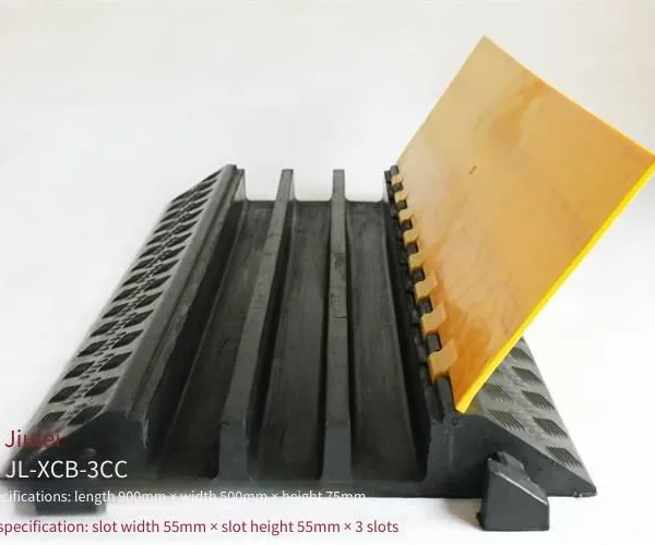 Jiulei Brand Jl-xcb-3cc Rubber and Plastic Bridge Belt (picture), Length: 900mm * Width: 500mm * Height: 75mm, Slot Width: 55mm * Slot Height: 55mm, 3 Holes