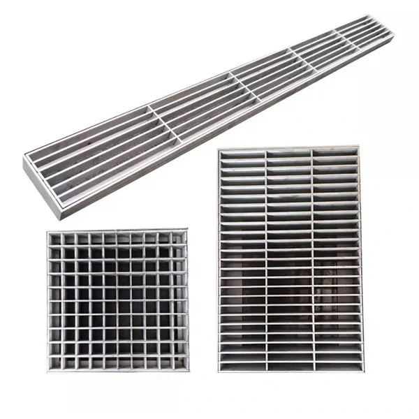 Galvanized Solar Panel Slotted Drain Cover Tread Grating photo-5