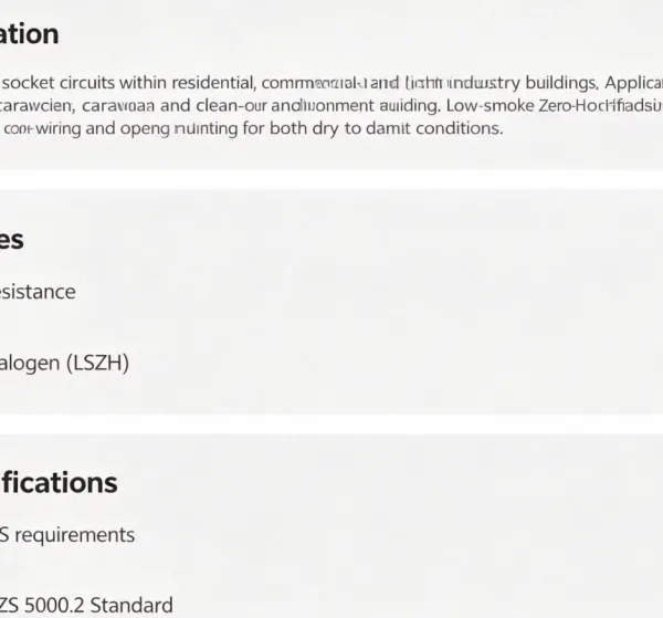 SAA Certified LSZH Flat Cable TPSHF, Australian Standard Wiring Cable for Caravan & Container photo-2