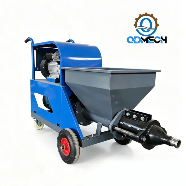 Mo-Qdmech Multifunction Spraying Machine Mo801 Mortar Putty Coating Plaster Sprayer Wheeled Construction Machine