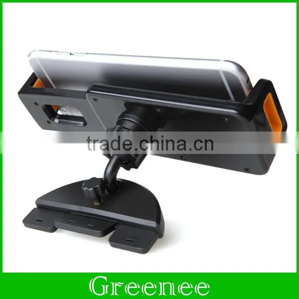One Touch Installation CD Slot Smartphone Car Mount Holder Cradle for IPhone photo-3