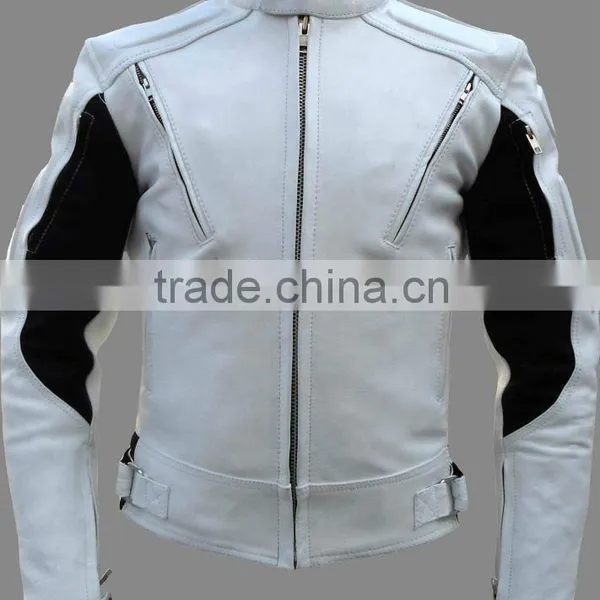Motorbike Black Leather Jackets Motorbike Racing Biker Wear photo-4