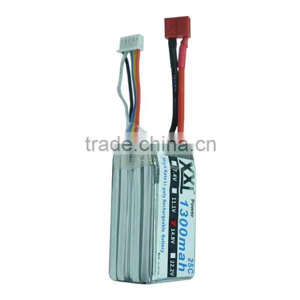 XXL 25C 1300mAh 4S 14.8V Lipo Battery Batteria Akku Packs With Accumulators rc Helicopters Toys & Hobbies photo-4
