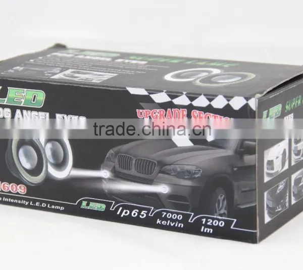 2015 Guangzhou 12v 10w 3.0 Inch LED Fog Light Lamp Projector Lens With Yellow Red White Blue Angle Eyes Evil Eyes photo-6