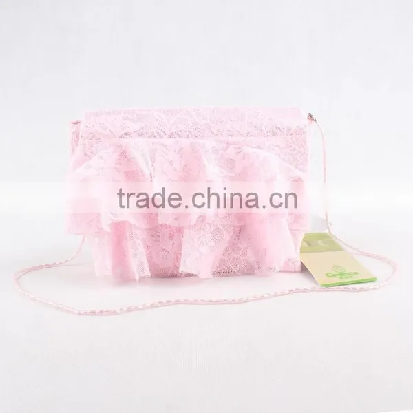 2015 Lovely Baby Lace Satin Velvet Bag Fashion Accessories for Girls photo-3