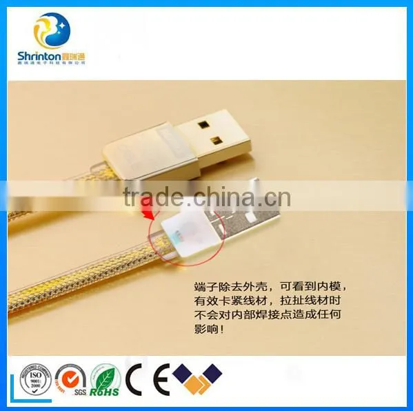 REMAX TPE Copper Core 2.1A 100CM Data and Charge Flat Gold Kingdom Micro Usb Cable photo-3