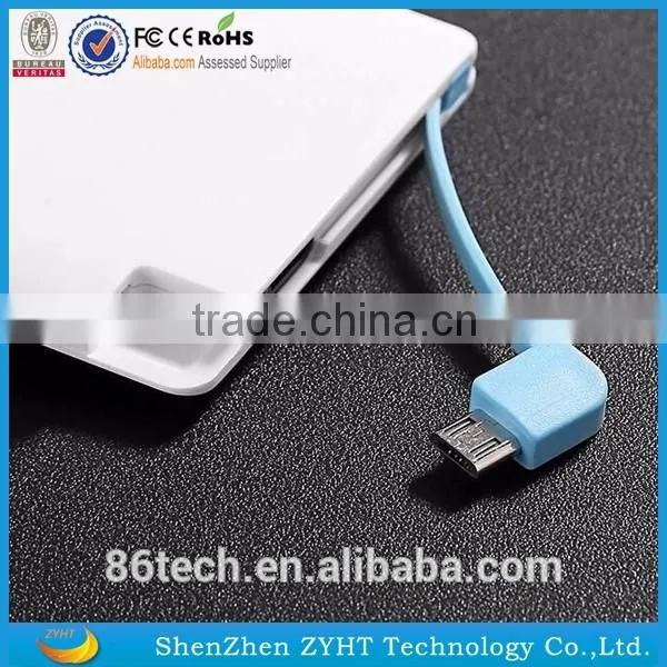 New Products 2016 Phone Charger Slim Shape Power Bank Polymer Battery photo-3