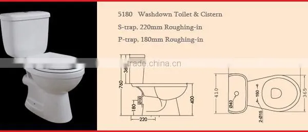 Ceramic Two Piece Toilet