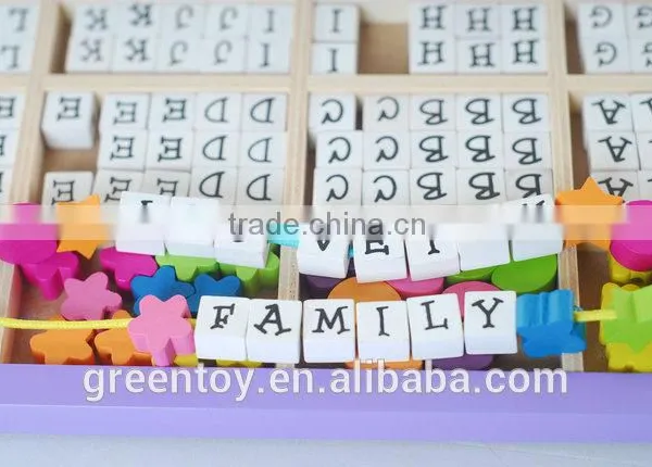Wooden String Beads Toy Beads Wood