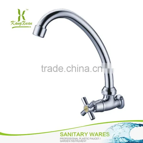 China Manufacture Plastic Wall Mount Commercial Kitchen Faucet photo-2