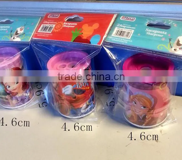 2015 Cute Double Tinplate Pencil Sharpener