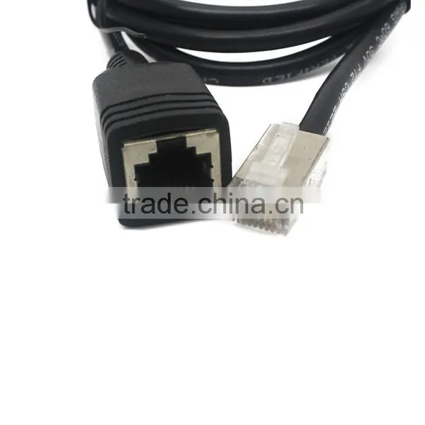 Black Rj45 Male /female Connector Network Extention Cable photo-5