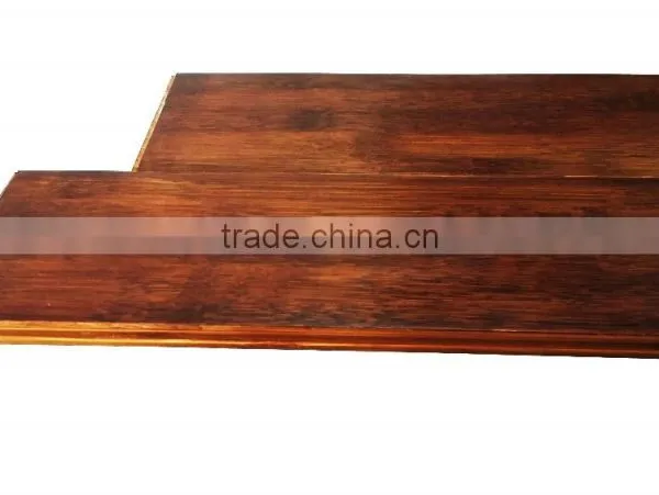 Bamboo Horizontal Flooring With Dark Carbonized Color