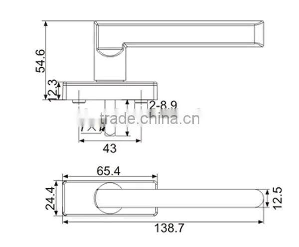 Casement Door Handle For PVC Profile,Door Hardware photo-2