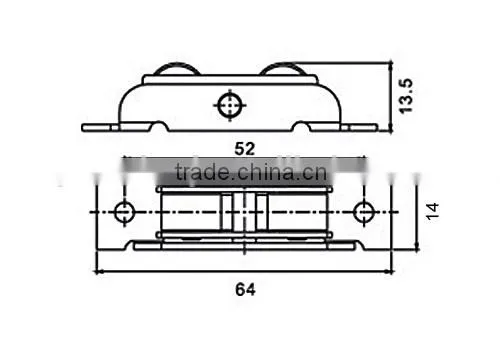 Adjustable Nylon PulleyFor PVC Window photo-6