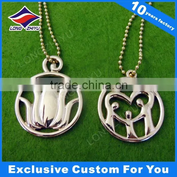 Zinc Alloy Wing Shape Antique Silver Finish Tag/pendant/dog Tag With Nice Chain photo-4
