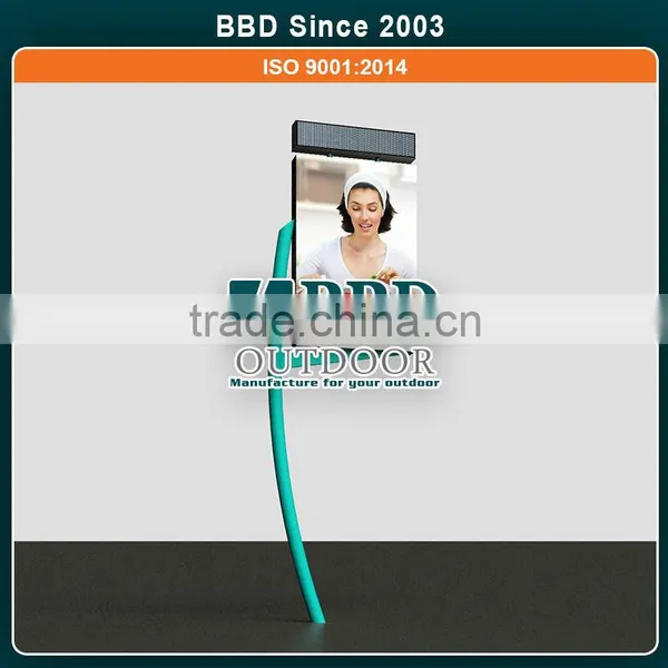 Outdoor Advertising Cheap Led Light Aluminum Rectangle Signboard photo-2