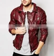 Attractive Leather Jacket for Men,Leather Kiefer Sutherland Jack Bauer Brown Genuine Leather