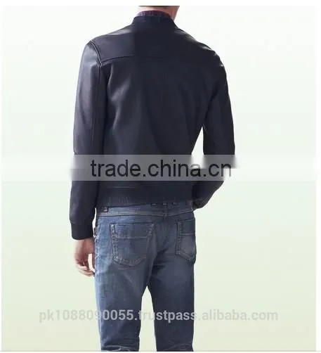 Leather Bomber Jacket Stretchable photo-2