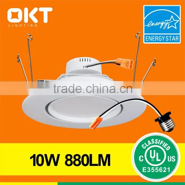OKT Lighting Energy Star ul Listed 6" Eyeball Led Recessed Retrofit Kit 10 Watt photo-2