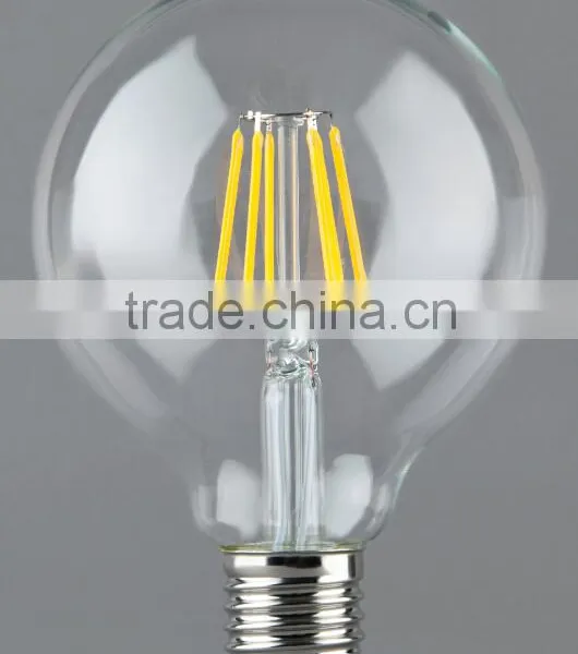 2015 New Product 8w E27 G125 6W Filament Led Bulb With TUV CE ROHS photo-3