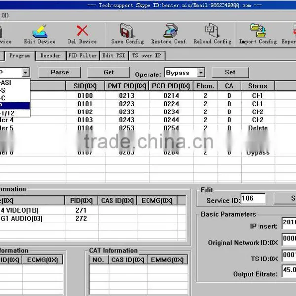 ts ip Udp Asi Gateway (DVB-S/S2+ASI+IP+2*CI In,AV+HDM I+SDI(1080i/720p/576i)+YPbPr+IP+ASI Out) photo-3