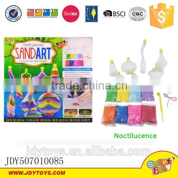 DIY Noctilucence Sand Art Glass Pendant Color Sand