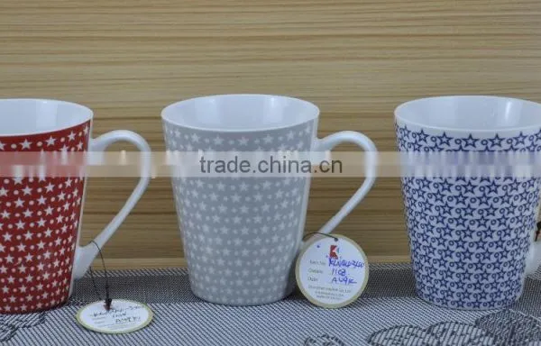 11OZ Tiny Flower Design Full Decal Print Coffee Cups, Shiny Surface New Bone China Mug, KL8009-300B photo-5