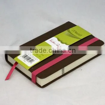 2016 Hot Sale Good Design Leather Hardcover Notebook,custom Leather Journal ,notebooks With Elastic