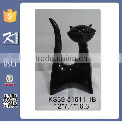New Style Porcelain Cat Figurines Home Decoration photo-2