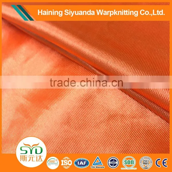 China Suppliers Mercerized Plain Fabric 100% Polyester Tricot Unbrushed Fabric photo-5