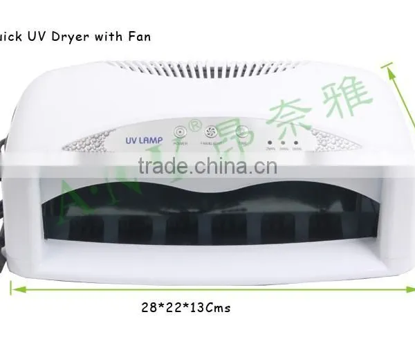 Professional Quick Drying Salon Equipment 42W Nail Art Curing Fan Plus Nail UV Lamp Led photo-2