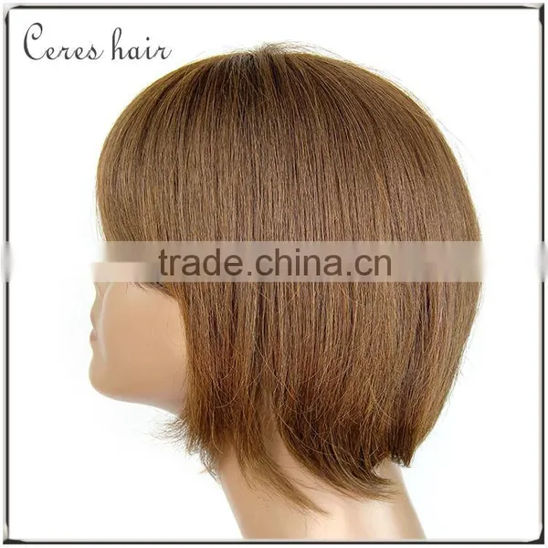 Wholesale Silky Straight Bob Cut Human Hair Short Bob Lace Front Wig photo-2
