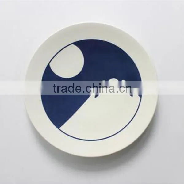 Japanese Style Tableware Underglaze 8 Inches Porcelain Dinner Plate photo-3