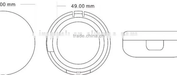 2015 Newest Airtight Round Plastic bb Cushion Empty Case photo-3