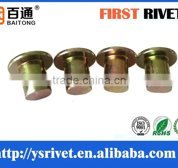 8x11.5mm Yellow Zinc Color Solid Steel Rivet photo-4