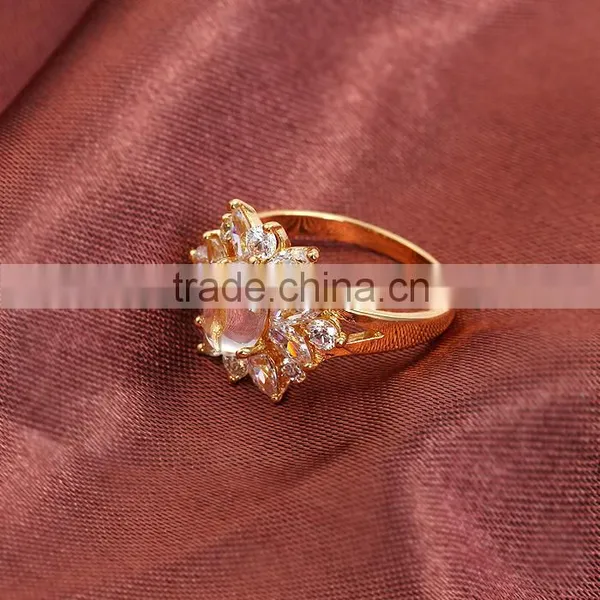 Xuping All Sorts of Flowers 24 k Gold Color Ring