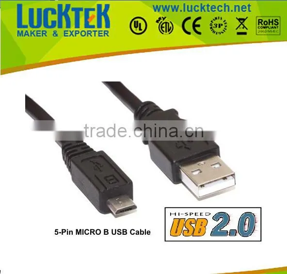 ORIGINAL USB A MALE TO MICRO B MALE USB CABLE FOR SMART MOBILE PHONES photo-3