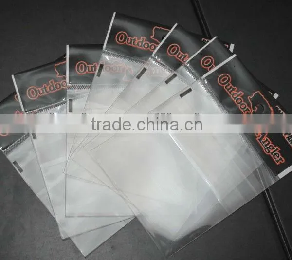 plastic opp poly bag with header for fishhooks and fish tackles                        
                                                Quality Choice